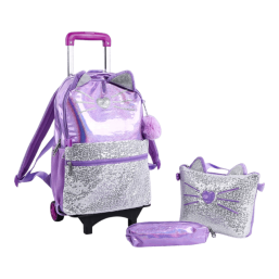 16 Inch Trolley Bag 3 Pcs Set - Kitty